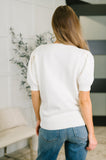 Need a Little Love Cable Knit Puff Sleeve Top