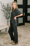 Ol' Reliable Top and Bottom Lounge Set in Charcoal