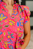 Polished and Pretty Waist Tie Tea Dress