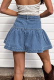 Prairie Darling Ruffle Mini Skirt