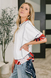 Pretty Prideful Patchwork Detail Top