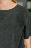 Rest Assured Basic Relaxed Tee in Charcoal