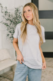 Rest Assured Basic Relaxed Tee in Heather Grey