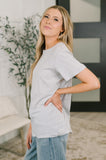 Rest Assured Basic Relaxed Tee in Heather Grey