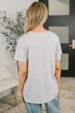 Rest Assured Basic Relaxed Tee in Heather Grey