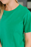 Rest Assured Basic Relaxed Tee in Kelly Green
