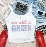 Red, White & Ginger Tank