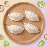 Dumpling Squishy Keychain