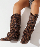 Vintage Slouchy Pointed Toe Cowboy Boots