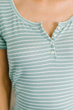 Simply Me Scoop Neck Henley Top