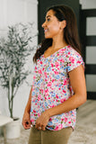 Spring Air Floral Print Blouse