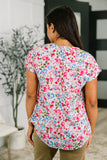 Spring Air Floral Print Blouse