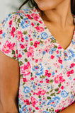 Spring Air Floral Print Blouse