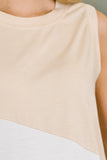 Steady Increase Color Block Sleeveless Top
