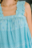 Sweetie Pie Square Neck Ruffled Strap Blouse