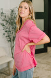 Thanks To You Relaxed Tee in Pink