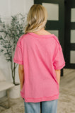 Thanks To You Relaxed Tee in Pink