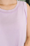 Thread Theory Round Neck Tank in Lilac