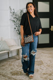 Together We're Unlimited Basic V-Neck Tee in Black