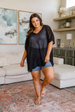 Warm Days, Cool Nights Top in Black