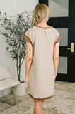 Your Place Or Mine Contrast Detail Midi Dress
