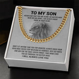 To My Son | Cuban Link Chain