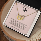 To My Beautiful Wife | Interlocking Hearts necklace