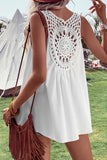 Openwork V-Neck Tank