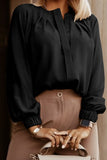 Button Up Round Neck Long Sleeve Shirt