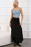 That's Just Karma Denim Corset Top