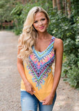 Never Younger Aztec Tank Top
