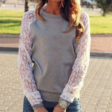 Something About Us Long Sleeve Lace Sweater