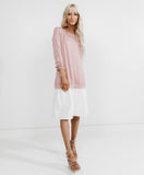 Chrissy Corded Dress in Rose