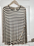 Sweet On The Stripes Long Sleeve Top
