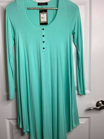 On Point Teal Green Shift Tunic