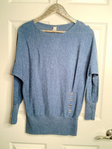 Let's Talk Later Navy Blue Sweater