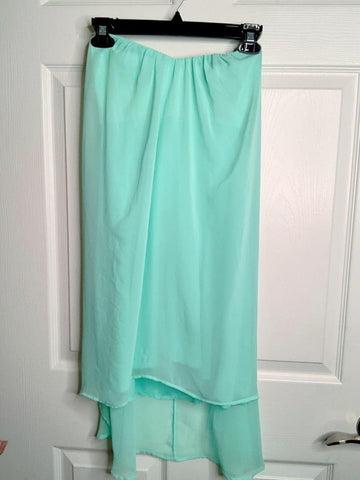 Circles Of The Wind Teal Tube Top Dress