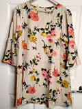 Queen Bee Floral Long Sleeve Tunic