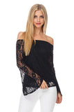 Get Over It Lace Off The Shoulder Top