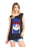 I Willie Love The USA Graphic Top