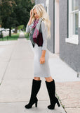 Love At First Midi Dress In Grey