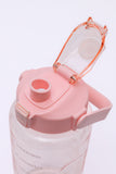 Elevated Water Tracking Bottle in Pink