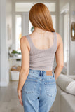 Fundamentals Ribbed Seamless Reversible Tank in Light Mocha