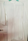 Simple White Linen Dress