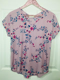 Lovely Floral Short Sleeve Top