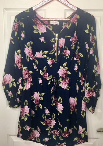 Floral Candy Tunic Top