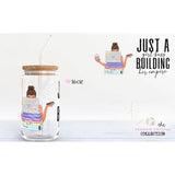 Just A Girl Boss Glass Can Libbey Cup