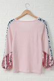 Better Than This Sequin Sleeve Top