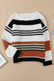 Fall Festival Black Striped Pattern Knit Sweater