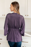 Love On The Line V-Neck Peplum Blouse